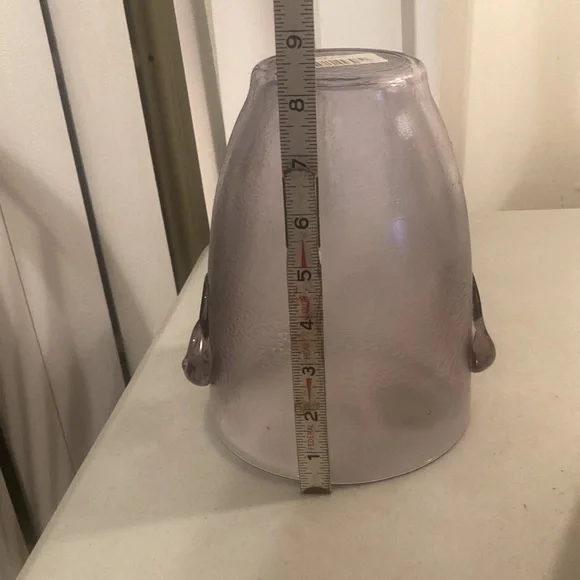 Violet glass ice bucket made in Italy - Picture 5 of 5